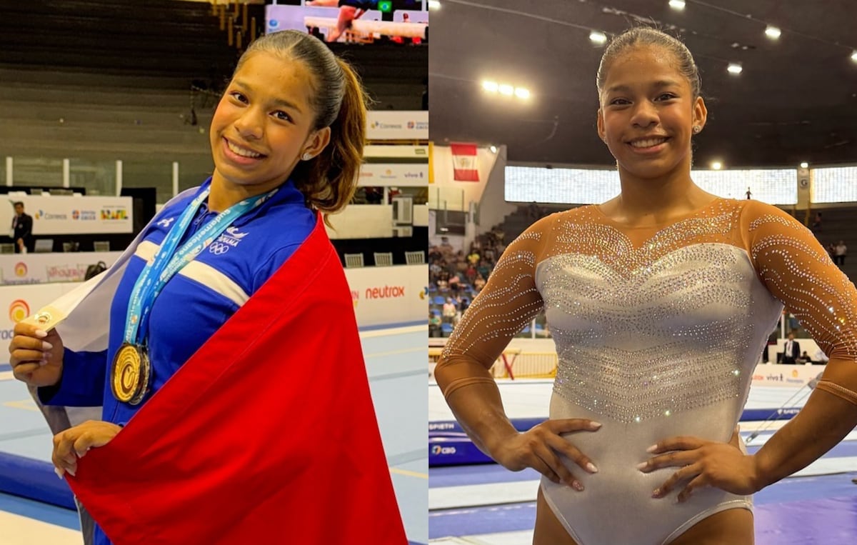 Karla Navas y sus medallas de oro y plata en el Campeonato Sudamericano de Gimnasia Artística