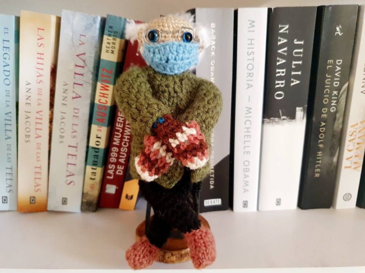 Bernie Sanders, en crochet hecho en Boquete