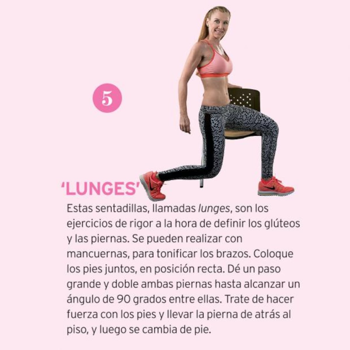 Cinco ejercicios para entrenar en casa