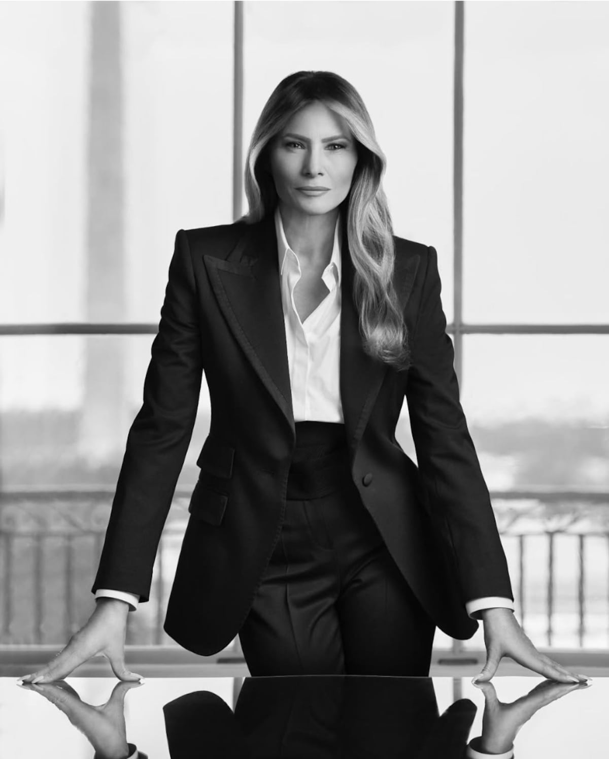 El retrato oficial de Melania Trump como primera dama de Estados Unidos