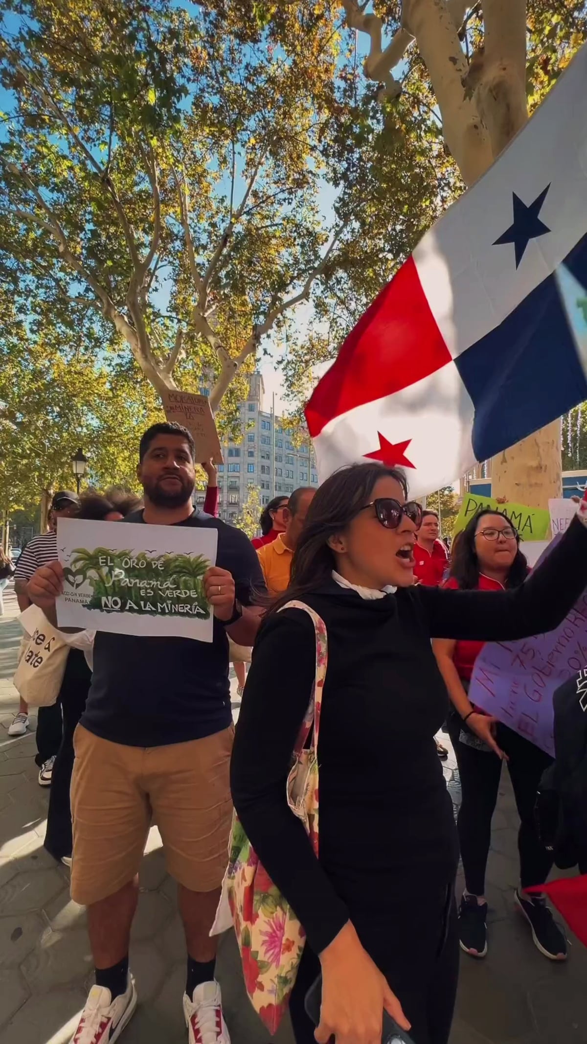 Gaby Garrido desde las protestas de panameños en Barcelona: “Fue un acto cívico”