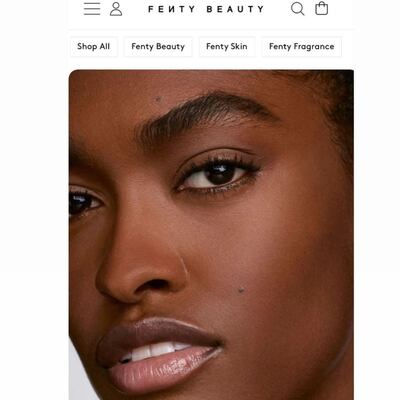 Una colonense es imagen de Fenty Beauty de Rihanna