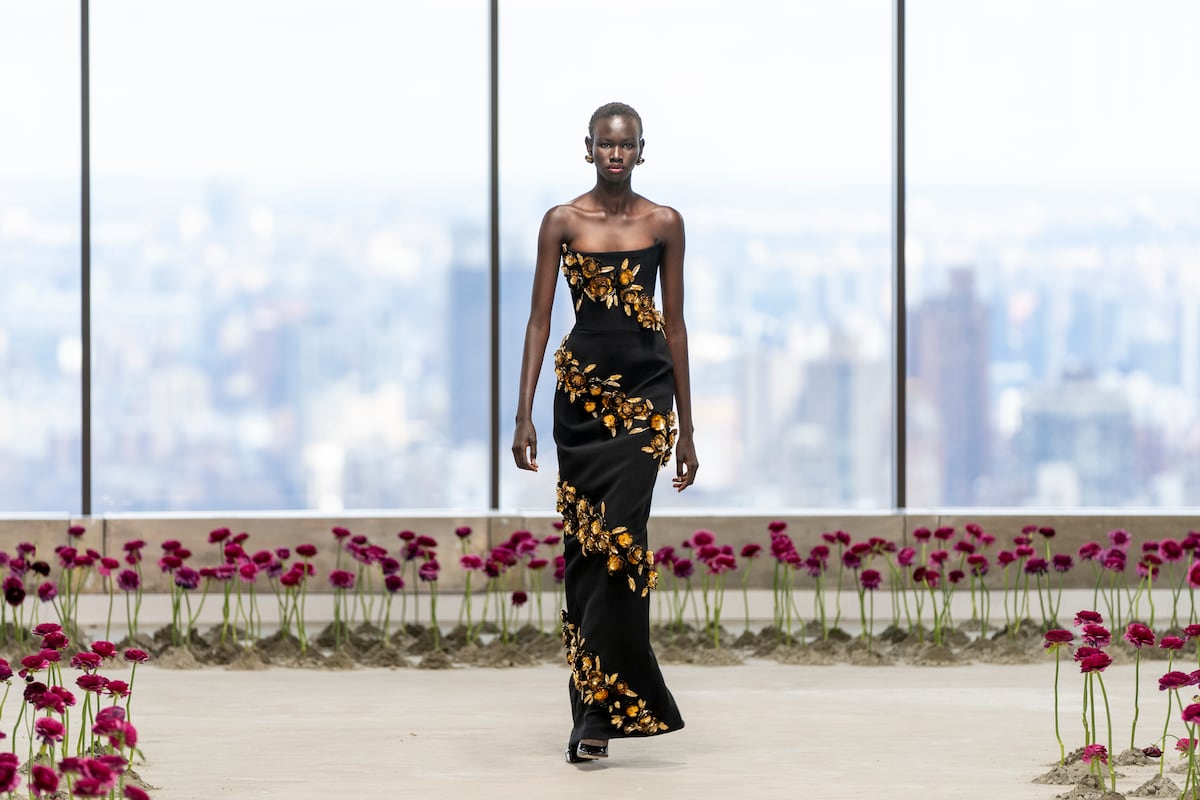 Carolina Herrera y su jardín de brillos y colores en la semana de moda de Nueva York