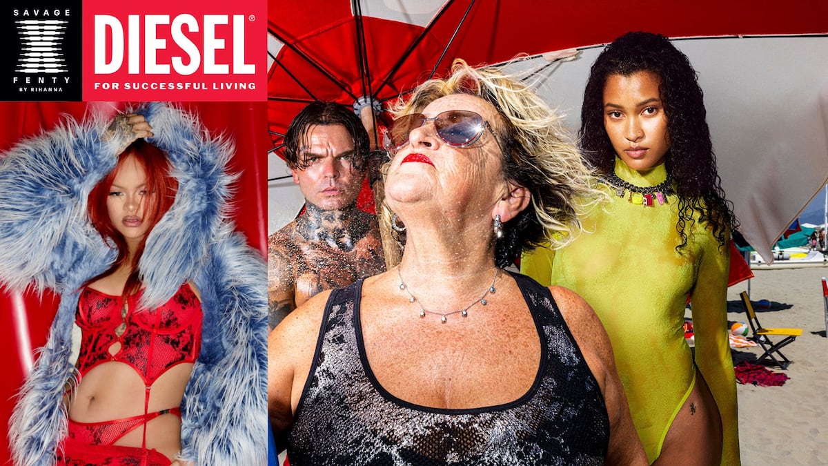 Abuelitos y bikinis en la nueva campaña de lencería de Rihanna y Diesel