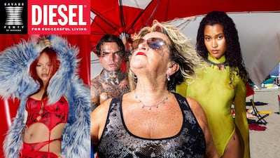 Abuelitos y bikinis en la nueva campaña de lencería de Rihanna y Diesel