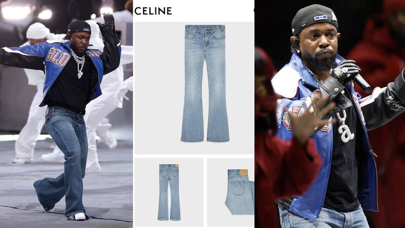 Los jeans acampanados de Kendrick Lamar para el Super Bowl