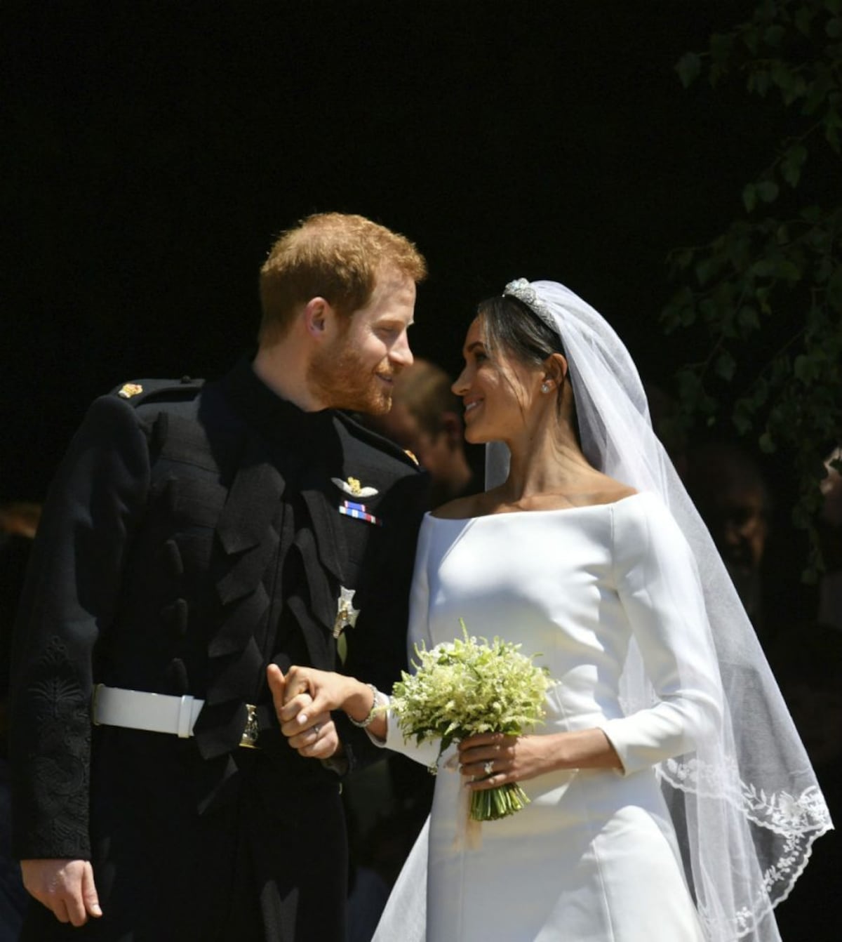 El especial ramo de flores de Meghan Markle