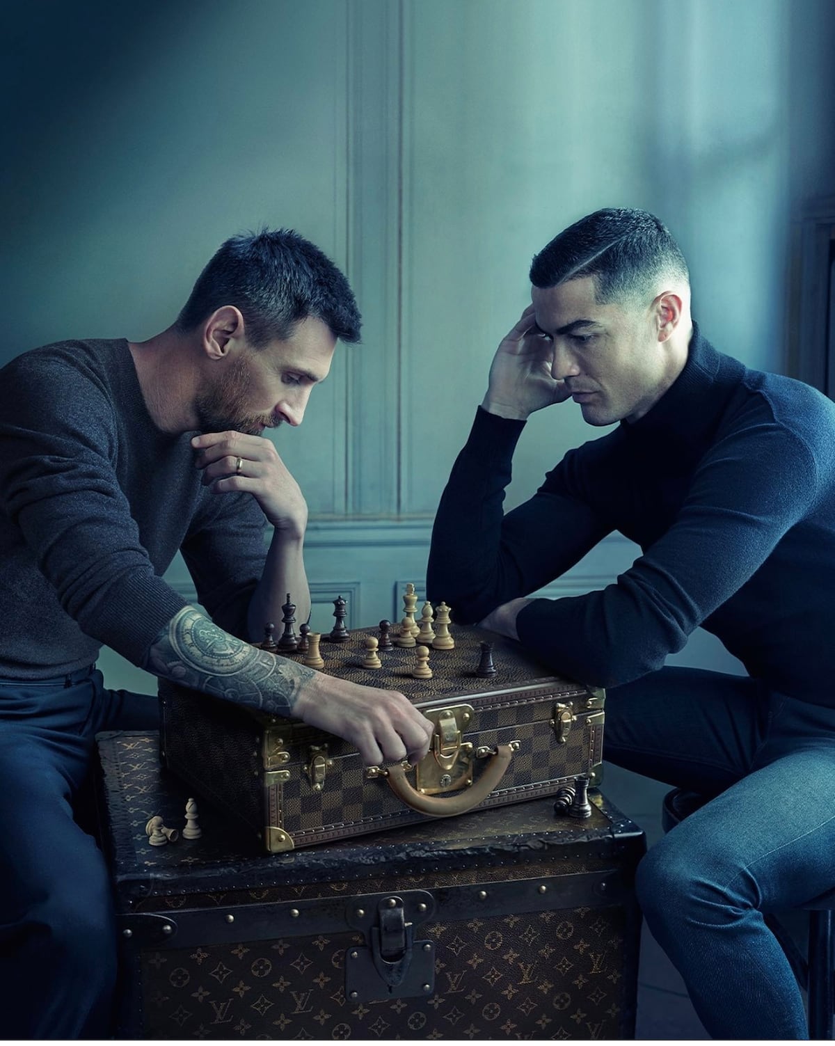 La foto viral de Messi y Cristiano para Louis Vuitton, ¿es falsa?