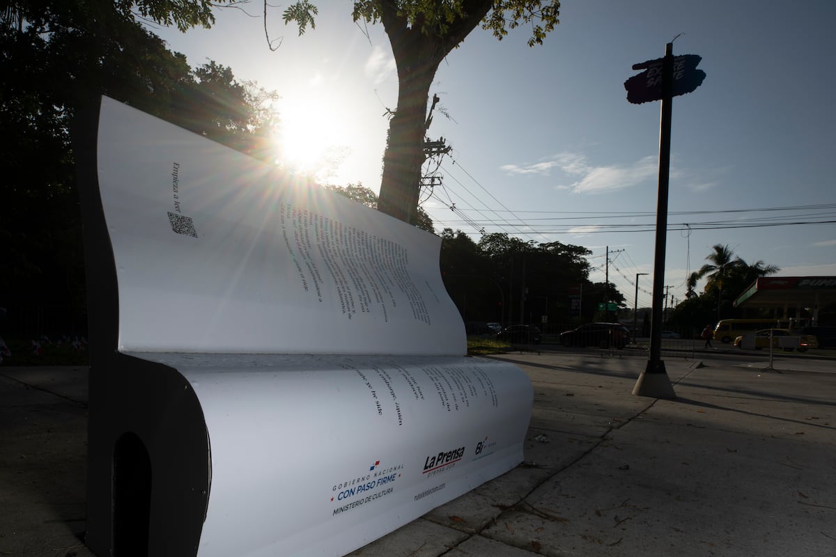 Ruta literaria en Ciudad de las Artes: bancas en homenaje al talento de autores panameños