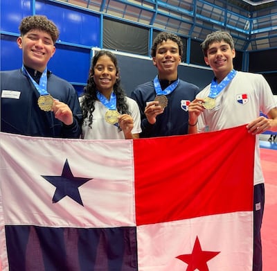 Jóvenes panameños brillan en Taekwondo con medallas de oro en los Codicader 2024