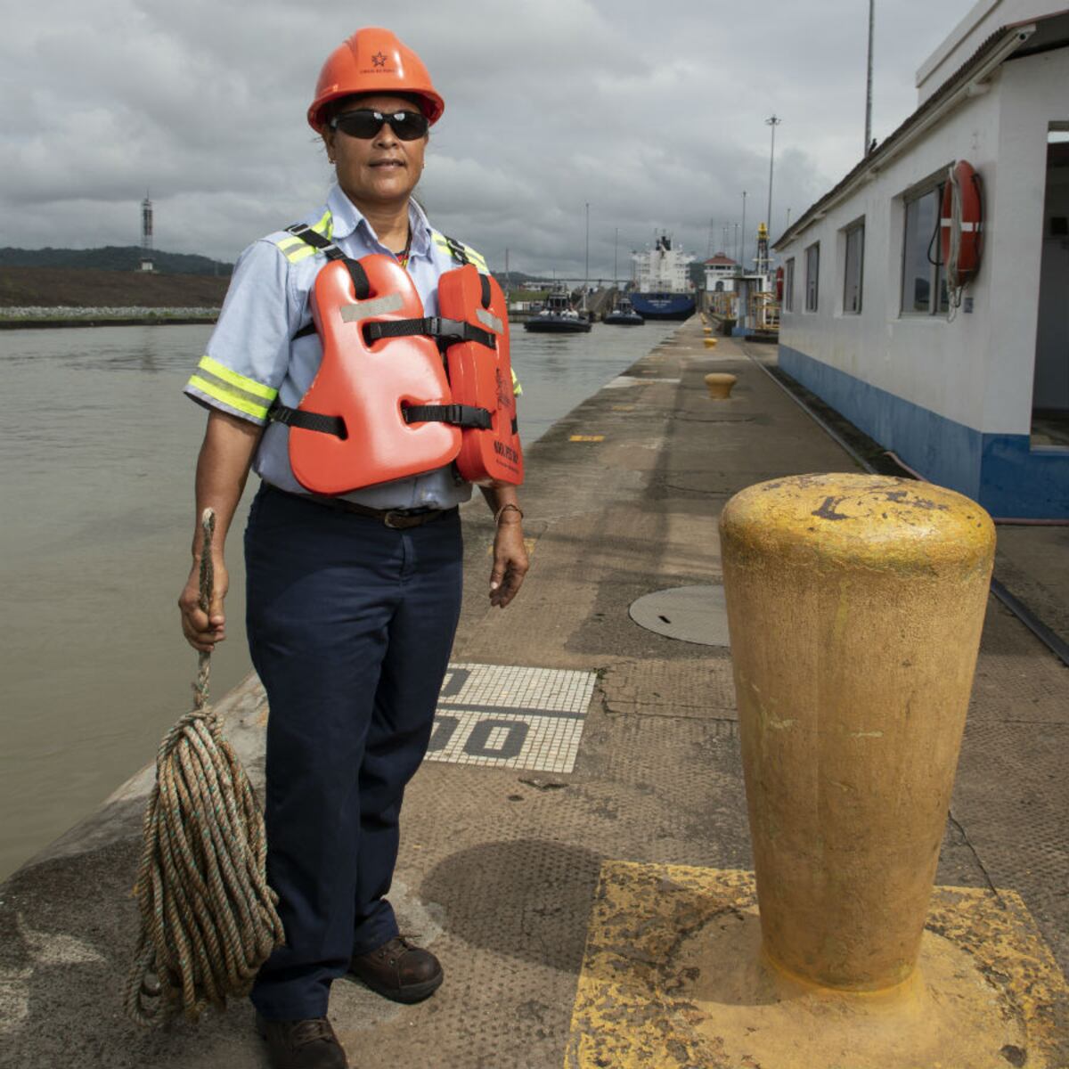 La historia de Marisol Delgado, botera en el Canal de Panamá