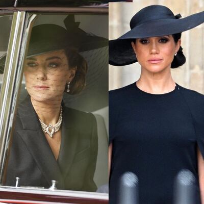 Cuando las joyas no solo brillan, también hablan: Kate y Meghan en el sepelio de Isabel II