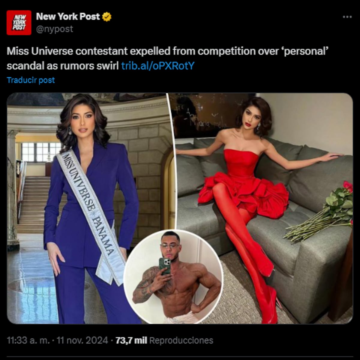 El caso de Miss Panamá, Italy Mora, y su expulsión de Miss Universo llega a ‘The New York Post’