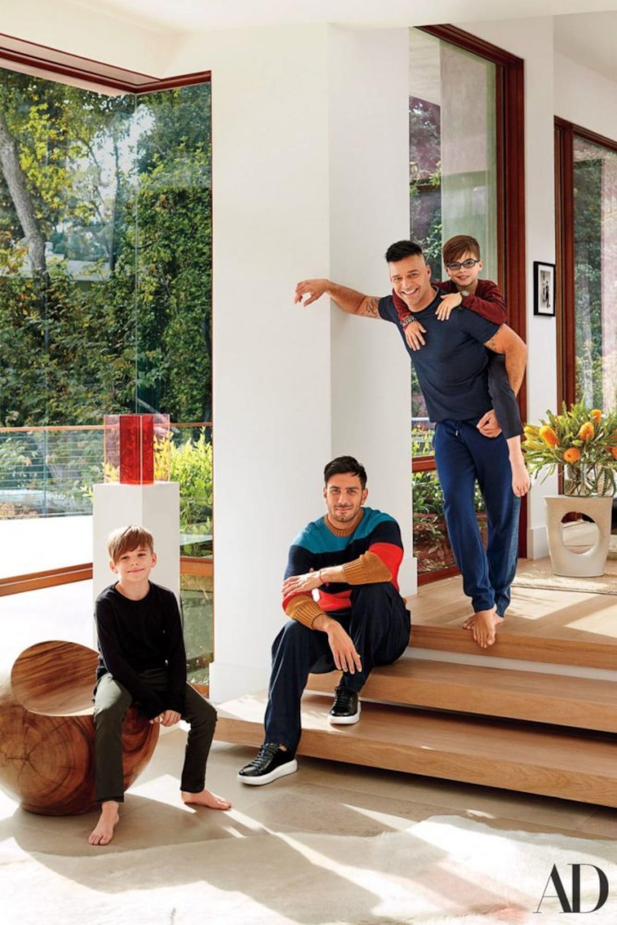 Un vistazo a la nueva casa de Ricky Martin y Jwan Josef en Los Ángeles