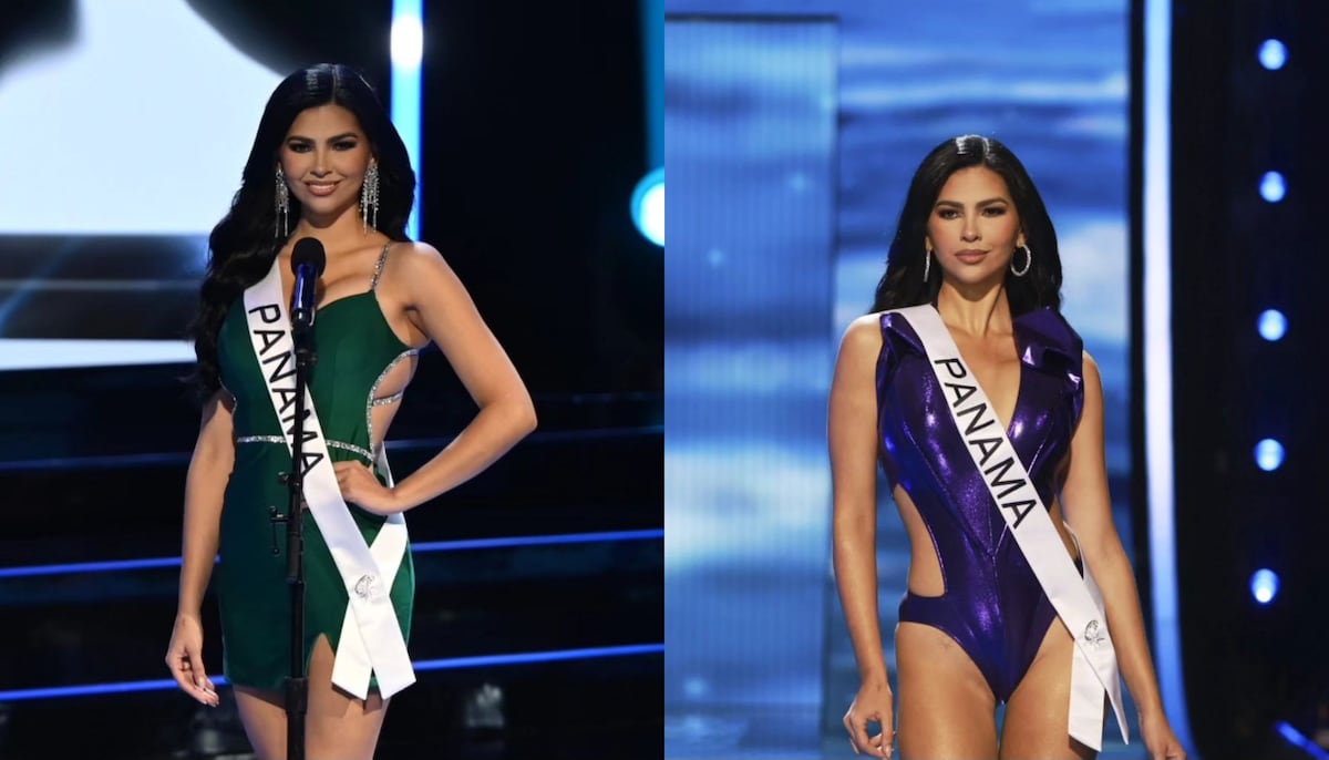 Natasha Vargas Moreno en competencia de traje de baño y vestido de gala en Miss Universo