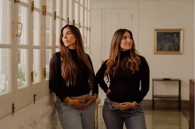 Monique y Alexandra, las hijas mellizas del presidente José Raúl Mulino, están en la dulce espera