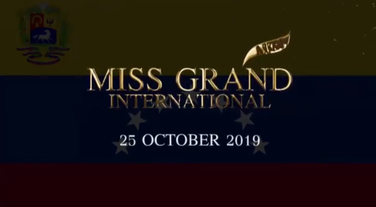 Miss Grand International 2019 será en Venezuela