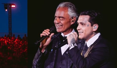 Christian Nodal: único latino en cantar junto a Andrea Bocelli en su concierto de aniversario