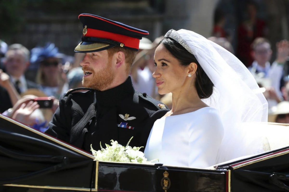 El primer recorrido de Harry y Meghan como recién casados