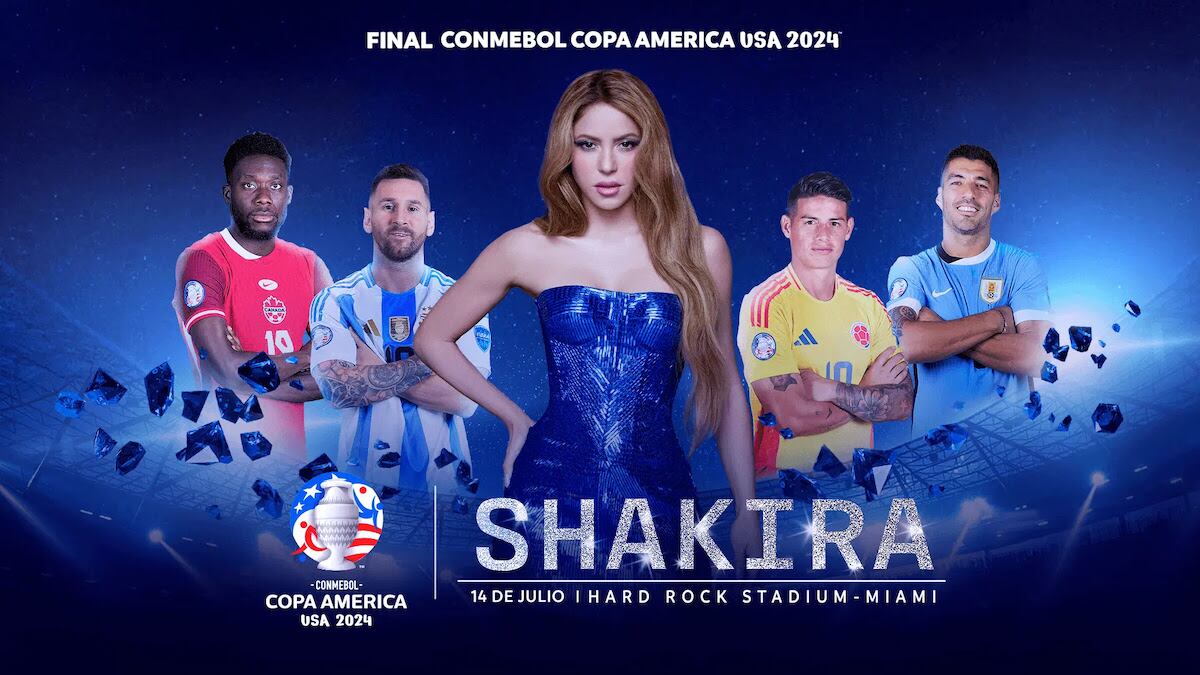 Shakira se presentará en la final de la Copa América 2024