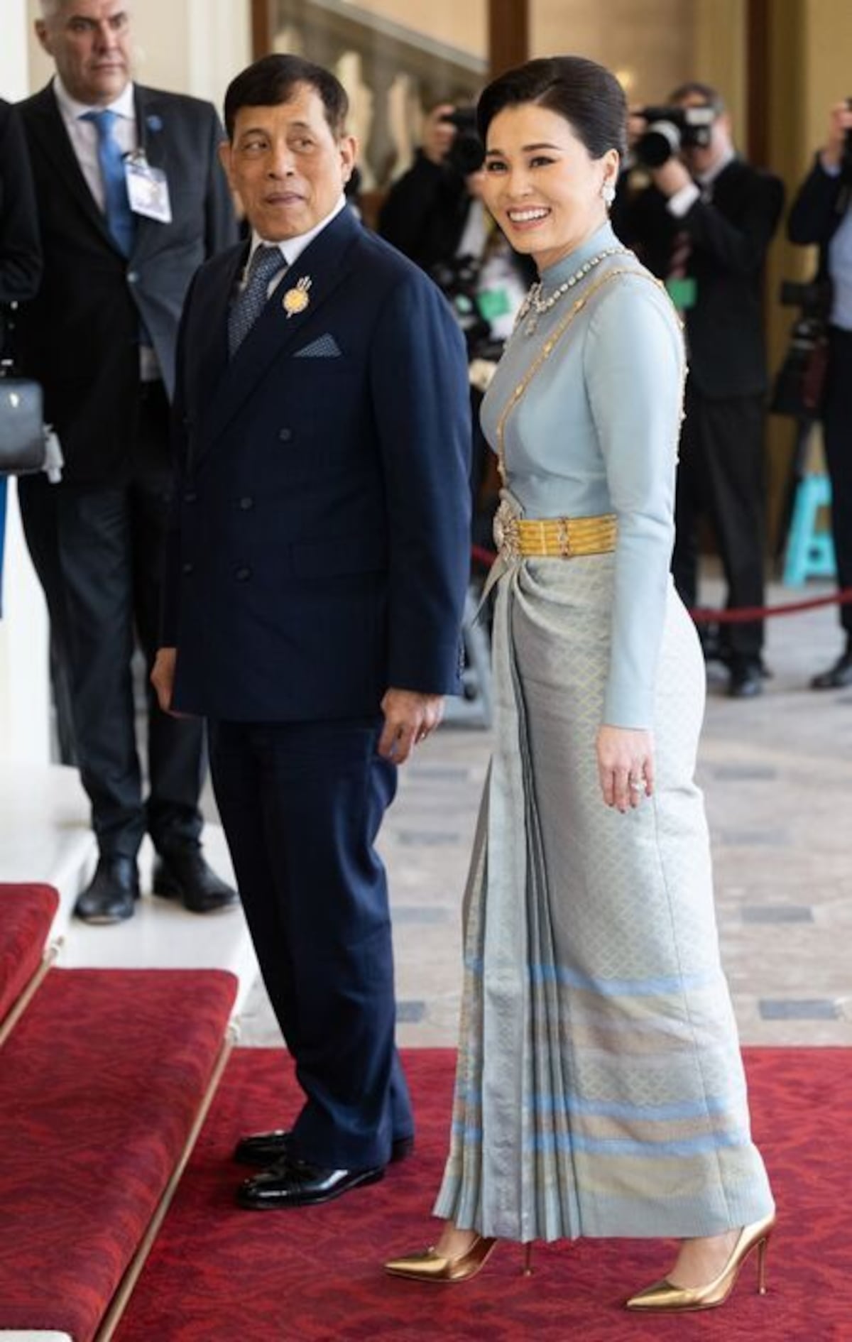 Reinas y princesas del mundo en la recepción para la coronación del rey Charles III