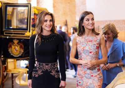 Las reinas Rania y Letizia juntas en Madrid