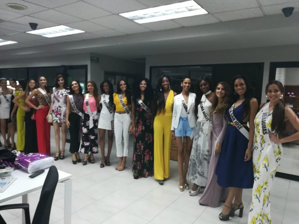 Las concursantes de Señorita Panamá 2019, en La Prensa