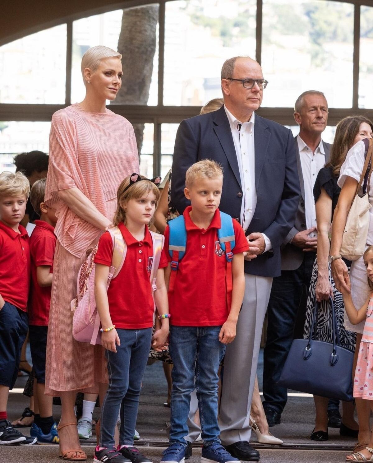 Los hijos de Charlene y Alberto de Mónaco en su primer día de escuela