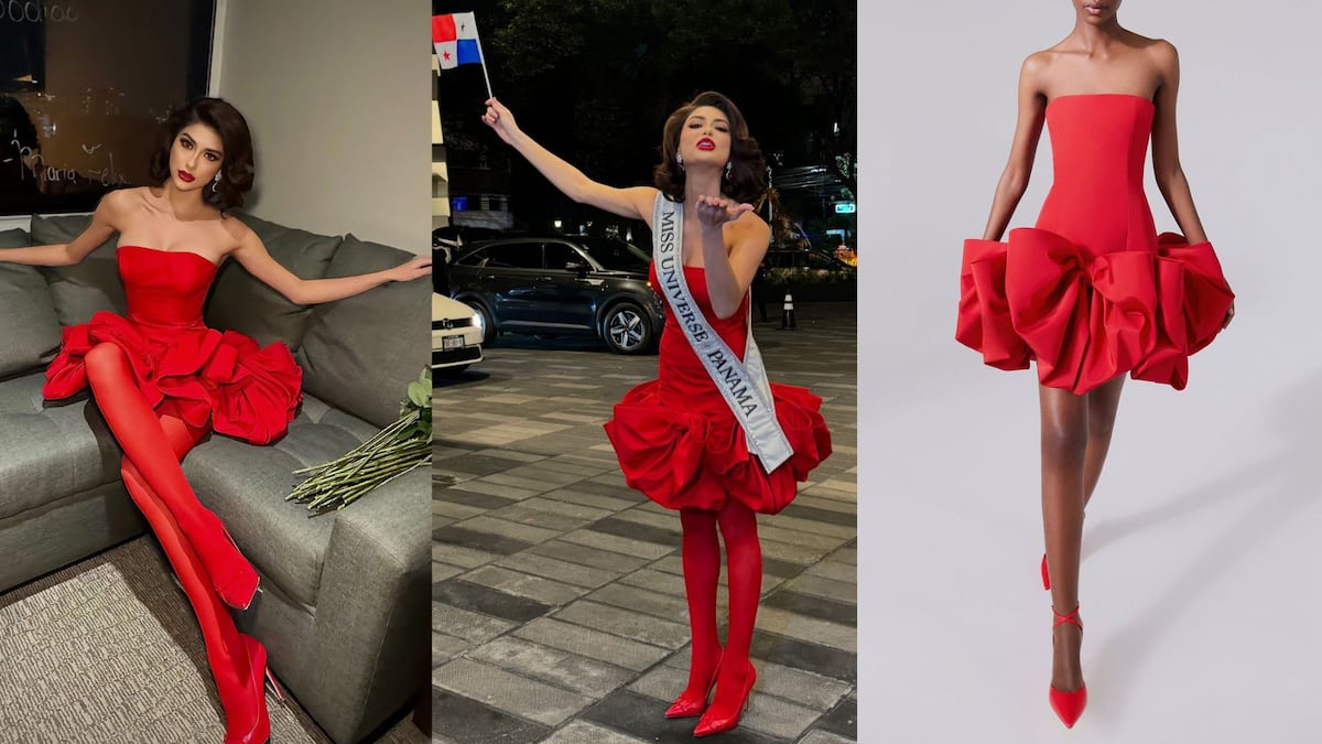 Miss Panamá, Italy Mora, llega vestida de Carolina Herrera a Miss Universo