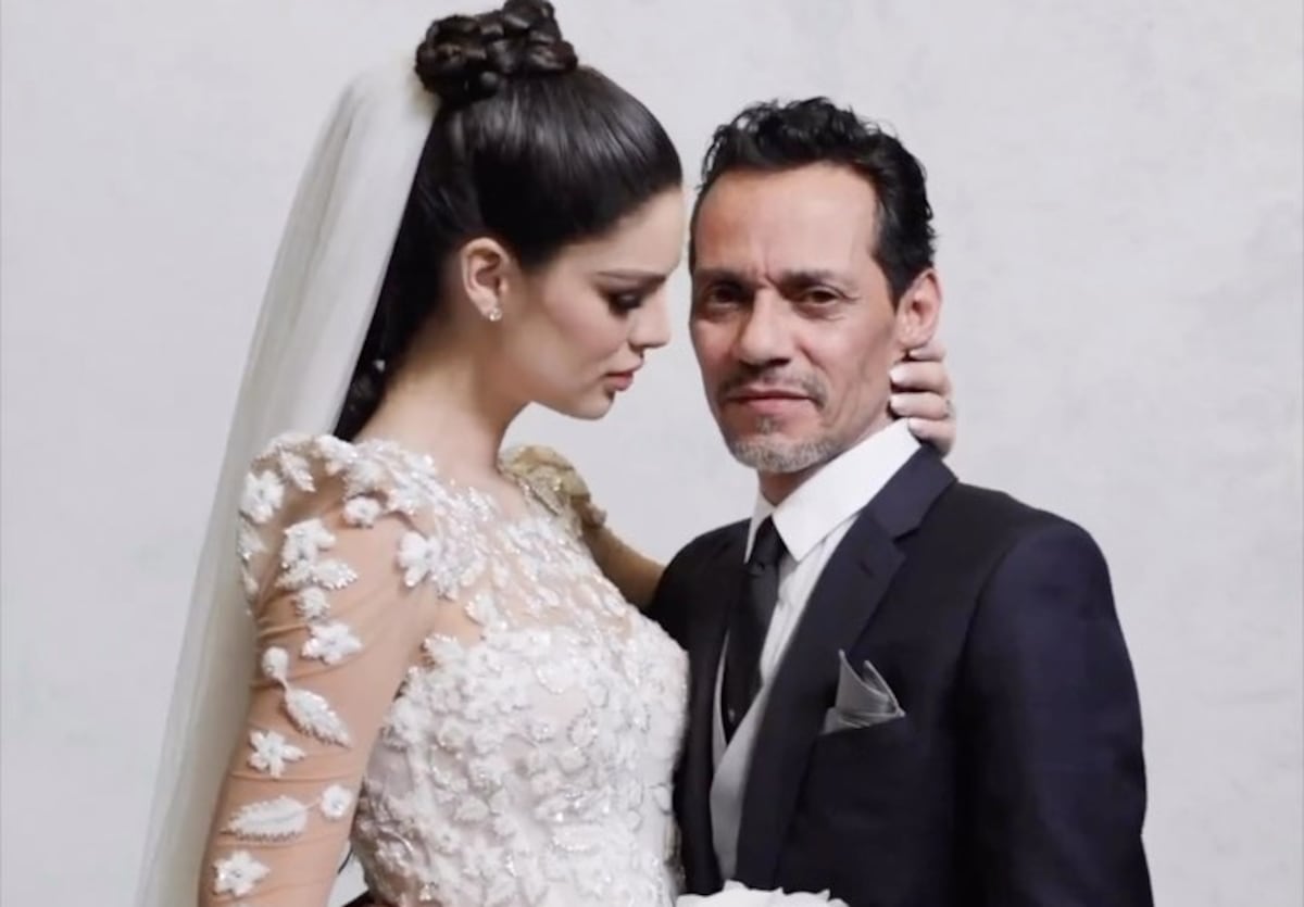 La boda de Nadia Ferreira y Marc Anthony: la primera de ella, la cuarta de él