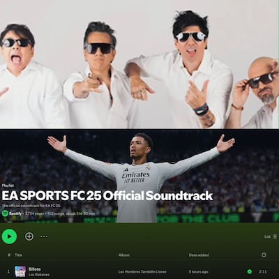 ‘Billete’ de Los Rabanes se incluye en la música de EA Sports FC 25 