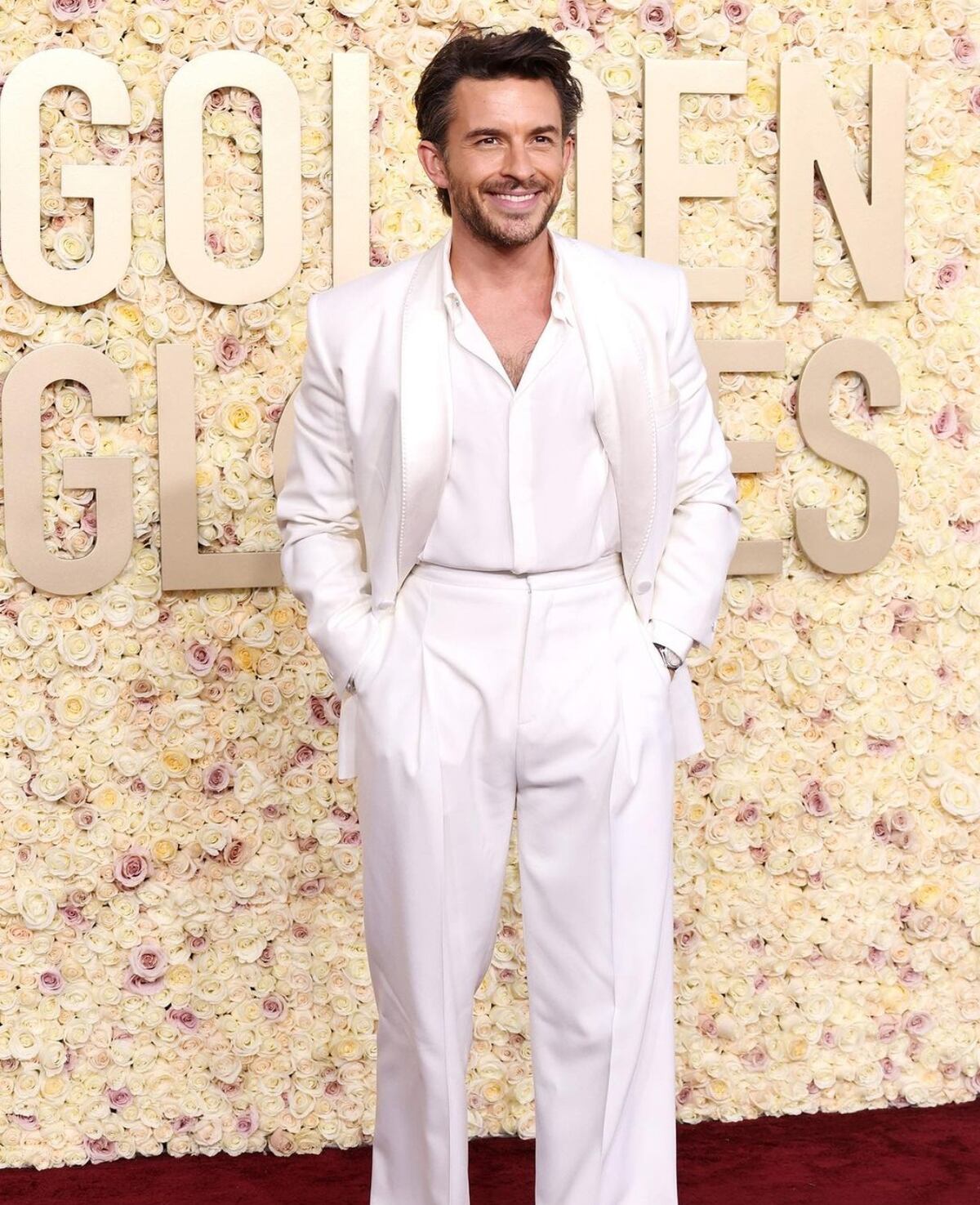 Rosa hermosa, la alfombra roja de los Globos de Oro 