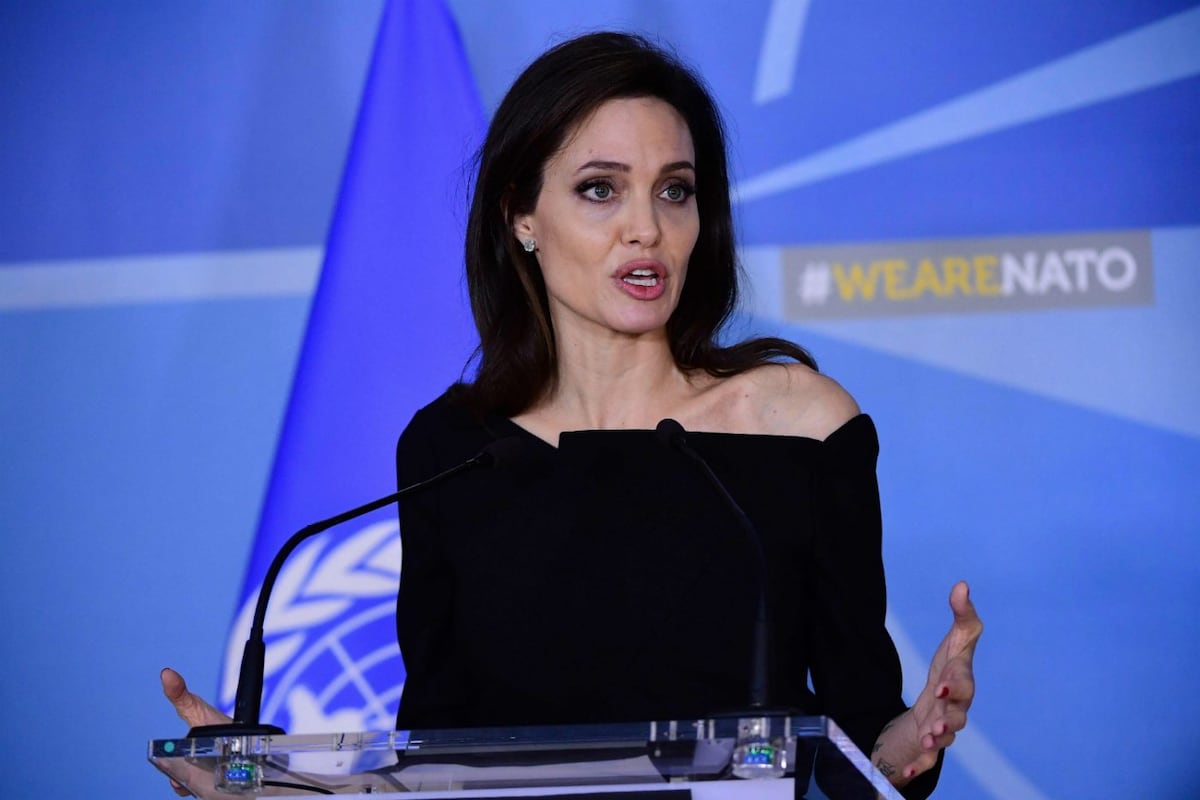 Angelina Jolie trabaja con OTAN contra la violencia sexual