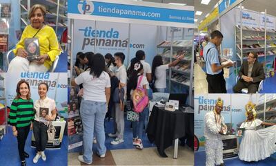 El stand de Tiendapanama.com en la Feria Internacional del Libro Panamá 2023