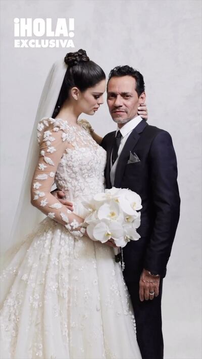 La boda de Nadia Ferreira y Marc Anthony: la primera de ella, la cuarta de él