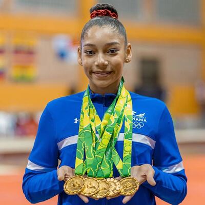 Alyiah Lide, la gimnasta panameña con 5 medallas de oro en los Juegos Bolivarianos de la Juventud