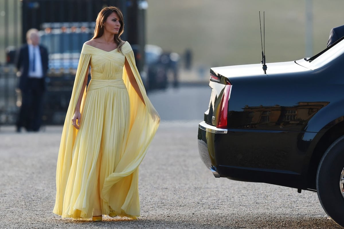 Melania Trump: seis vestidos en tres días