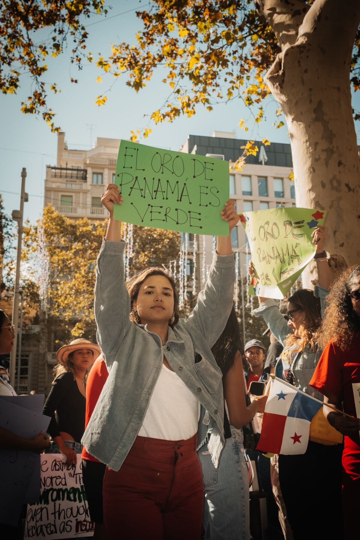 FOTOS. Así fue la protesta de panameños en Barcelona